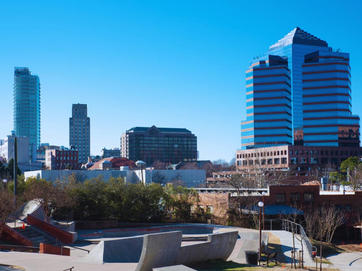 A partial view of the skyline, Durham County, NC