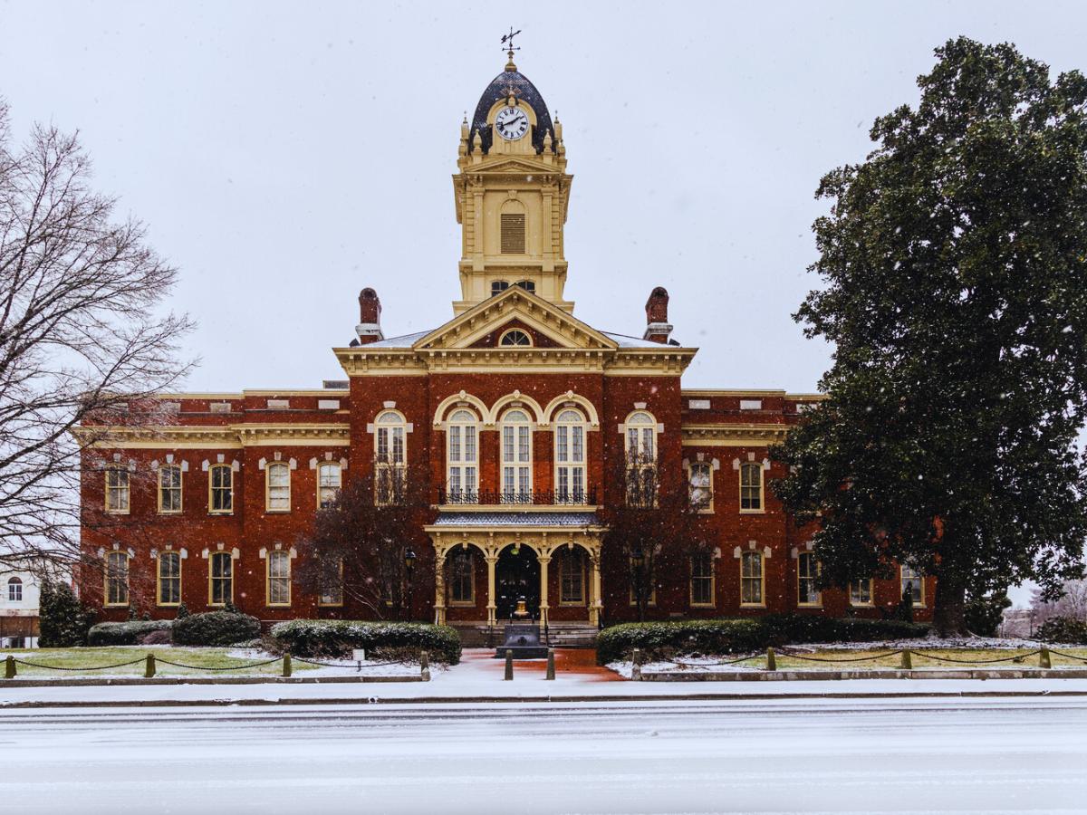 Old downtown southern courthouse, Union County, NC