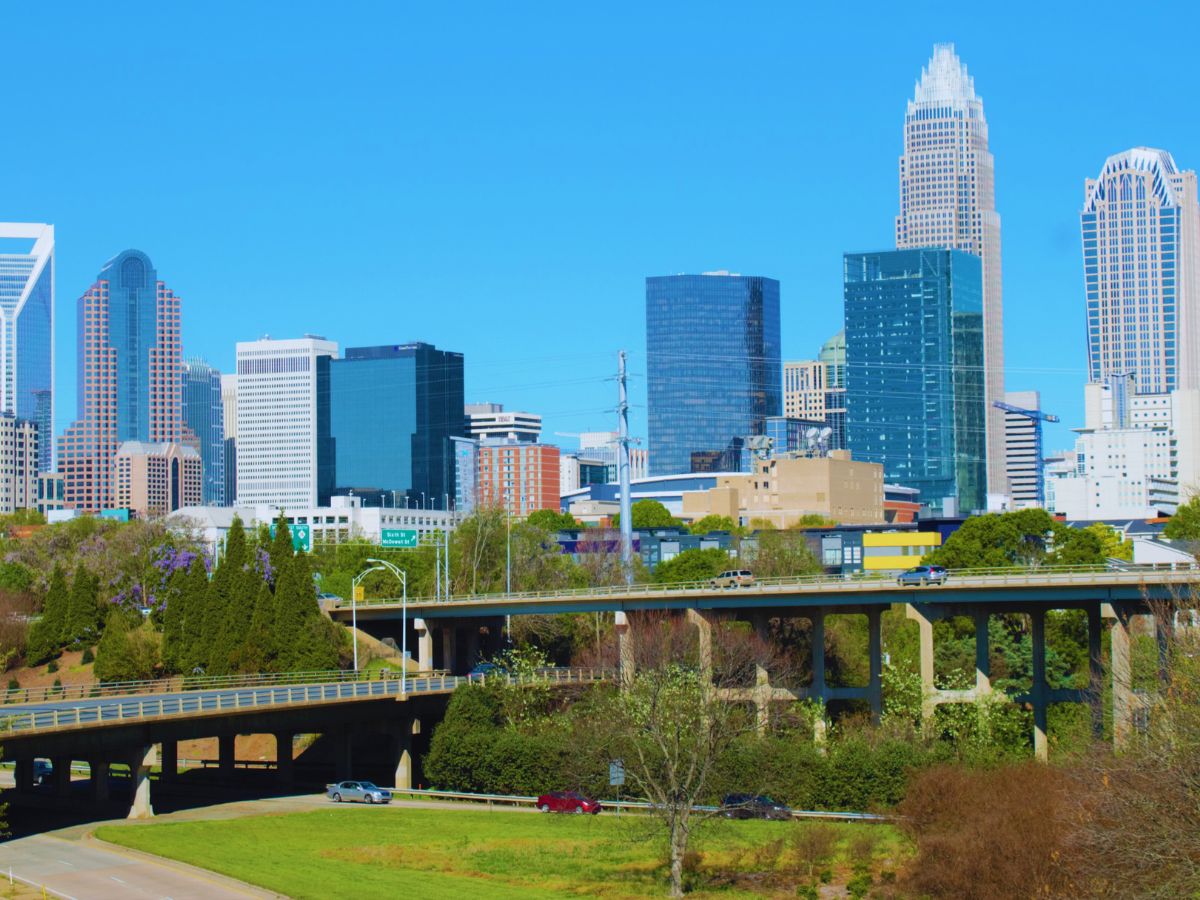 Skyline of Charlotte, Mecklenburg County, NC